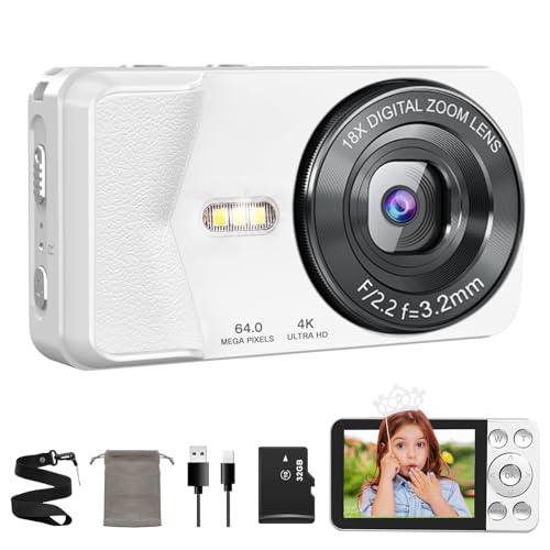 4Kデジタルカメラ デジカメ 4K動画撮影 6800万画素 コンパクトオートフォ Amazon | QZTCAMERA デジカメ 4K デジタルカメラ 6400万画素 OTG